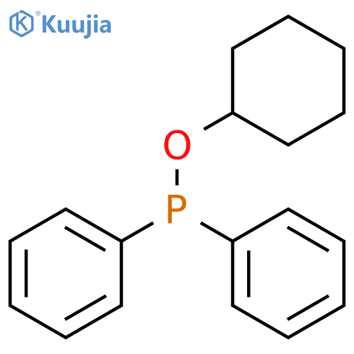 Phosphinous acid, diphenyl-, cyclohexyl ester structure