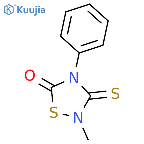 1,2,4-Thiadiazolidin-5-one, 2-methyl-4-phenyl-3-thioxo- structure