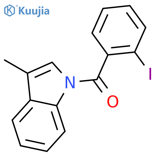 (2-Iodophenyl)(3-methyl-1H-indol-1-yl)methanone structure