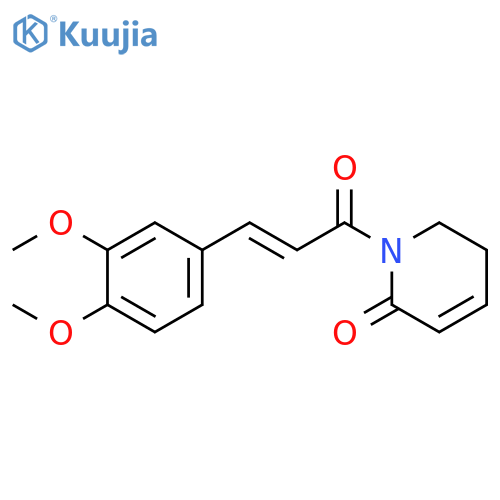 2(1H)-Pyridinone,1-[3-(3,4-dimethoxyphenyl)-1-oxo-2-propenyl]-5,6-dihydro-, (E)- (9CI) structure