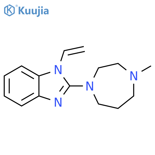 1H-Benzimidazole, 1-ethenyl-2-(hexahydro-4-methyl-1H-1,4-diazepin-1-yl)- structure