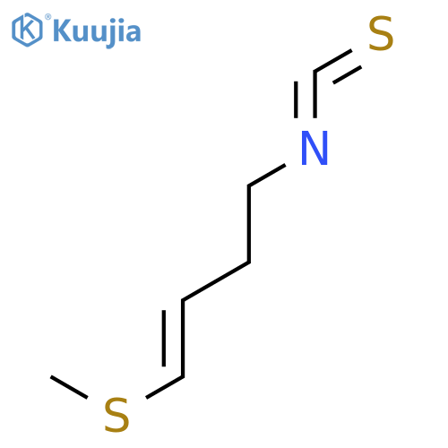 1-Butene, 4-isothiocyanato-1-(methylthio)-, (1E)- structure