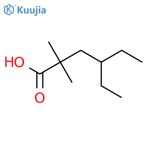 4-ethyl-2,2-dimethylhexanoic acid structure