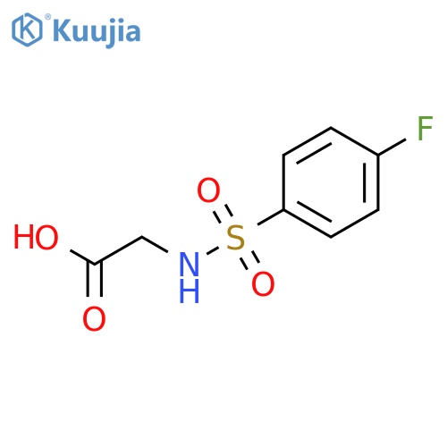 2-(4-fluorobenzenesulfonamido)acetic acid structure
