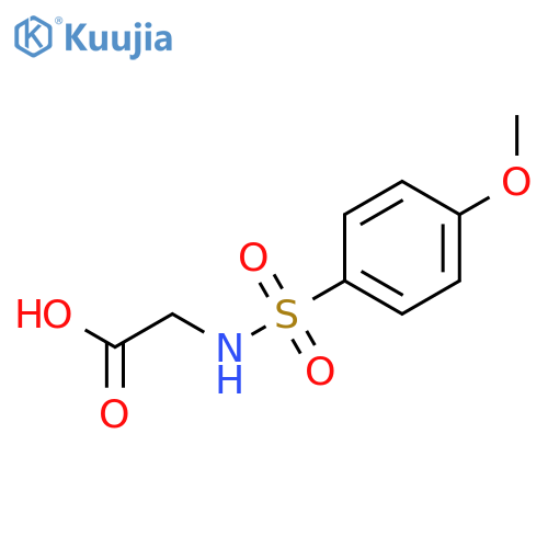 2-(4-methoxybenzenesulfonamido)acetic acid structure