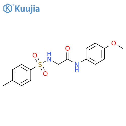 Acetamide, N-(4-methoxyphenyl)-2-[[(4-methylphenyl)sulfonyl]amino]- structure