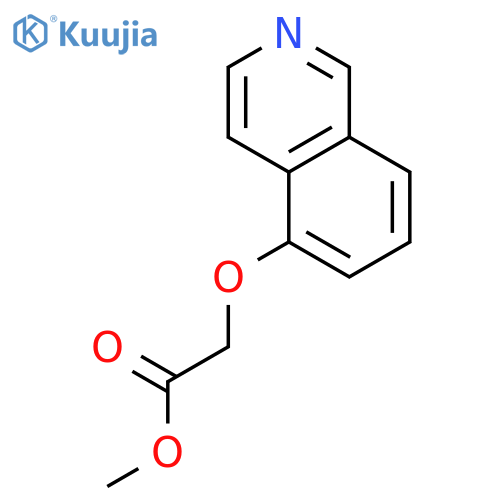 Acetic acid,2-(5-isoquinolinyloxy)-, methyl ester structure