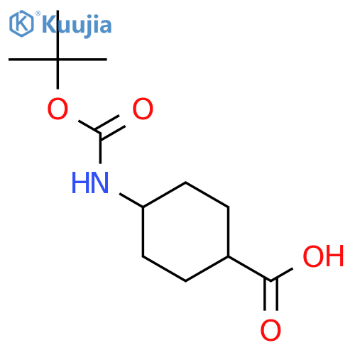4-(tert-butoxy)carbonylcyclohexane-1-carboxylic acid structure