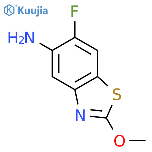 5-Benzothiazolamine,6-fluoro-2-methoxy- structure