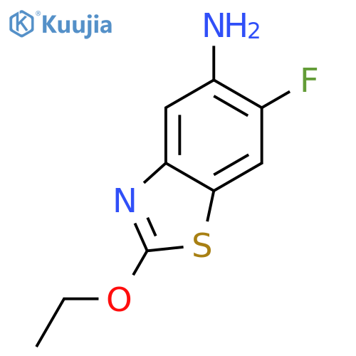 5-Benzothiazolamine,2-ethoxy-6-fluoro- structure