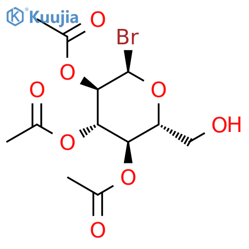 [(2R,3R,4S,5R,6R)-4,5-diacetoxy-6-bromo-2-(hydroxymethyl)tetrahydropyran-3-yl] acetate structure