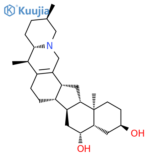 Cevane-3,6-diol,13,17-didehydro-, (3a,5a,6b,25a)- (9CI) structure
