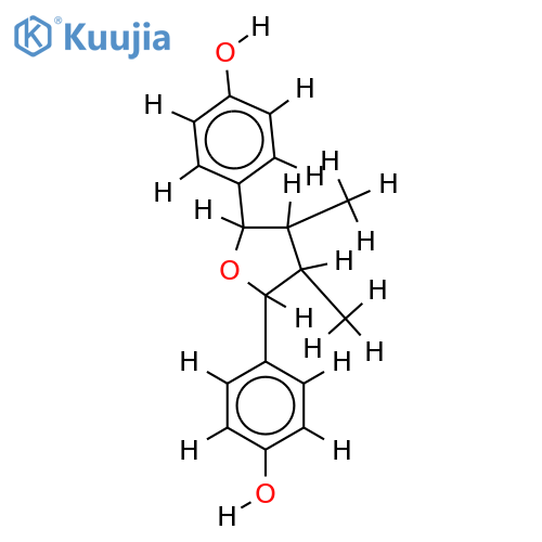 (2alpha,3beta,4beta,5alpha)-2,5-Bis(4-hydroxyphenyl)-3,4-dimethyltetrahydrofuran structure