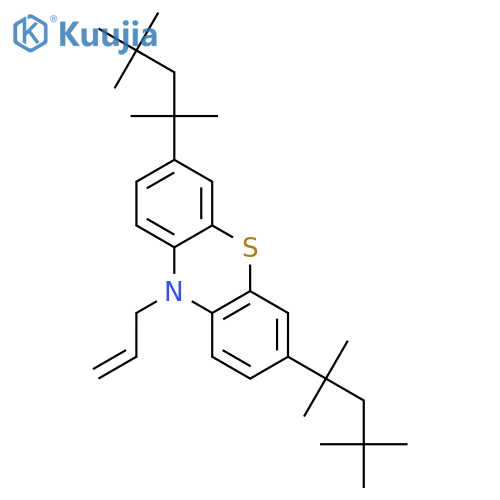 10H-Phenothiazine,10-(2-propen-1-yl)-3,7-bis(1,1,3,3-tetramethylbutyl)- structure