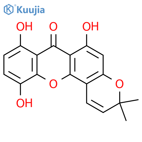 3H,7H-Pyrano[2,3-c]xanthen-7-one,6,8,11-trihydroxy-3,3-dimethyl- (9CI) structure