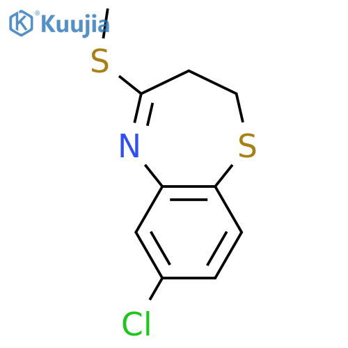 1,5-Benzothiazepine, 7-chloro-2,3-dihydro-4-(methylthio)- structure