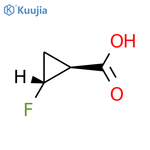 trans-2-fluorocyclopropanecarboxylic acid structure