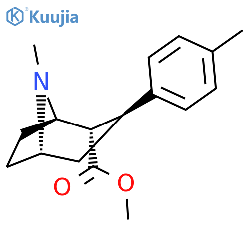 8-Azabicyclo[3.2.1]octane-2-carboxylicacid, 8-methyl-3-(4-methylphenyl)-, methyl ester, (1R,2S,3S,5S)- structure