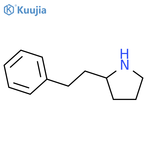 Pyrrolidine, 2-(2-phenylethyl)-, (-)- structure