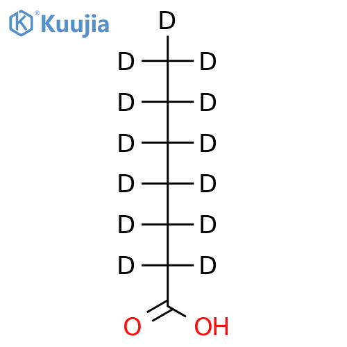 Heptanoic Acid (D13, 98%) structure