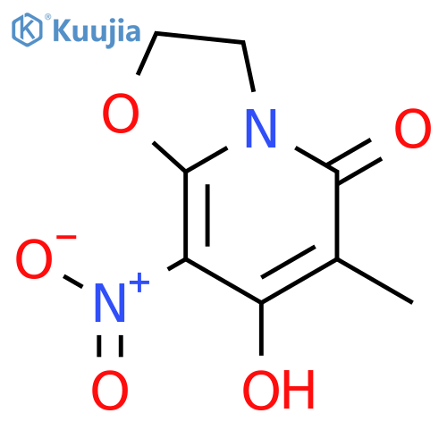 7-Hydroxy-6-methyl-8-nitro-2H-oxazolo[3,2-A]pyridin-5(3H)-one structure