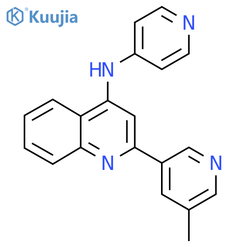 4-Quinolinamine, 2-(5-methyl-3-pyridinyl)-N-4-pyridinyl- structure