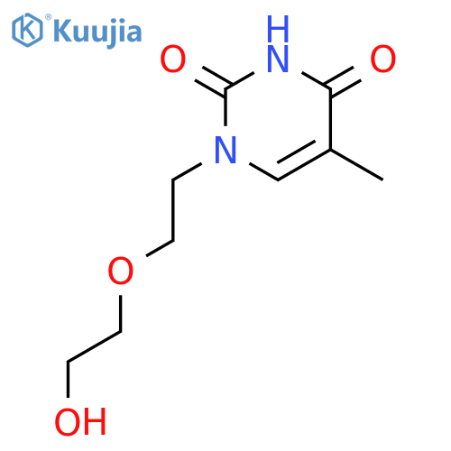 2,4(1H,3H)-Pyrimidinedione, 1-[2-(2-hydroxyethoxy)ethyl]-5-methyl- structure