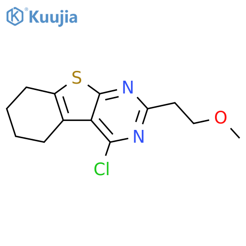 3-chloro-5-(2-methoxyethyl)-8-thia-4,6-diazatricyclo7.4.0.0,2,7trideca-1(9),2,4,6-tetraene structure