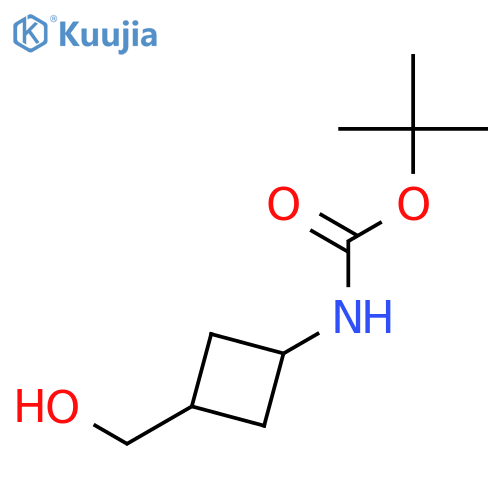 tert-butyl N-[3-(hydroxymethyl)cyclobutyl]carbamate structure