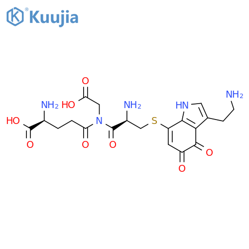 Glycine, L-g-glutamyl-S-[3-(2-aminoethyl)-4,5-dihydro-4,5-dioxo-1H-indol-7-yl]-L-cysteinyl-(9CI) structure