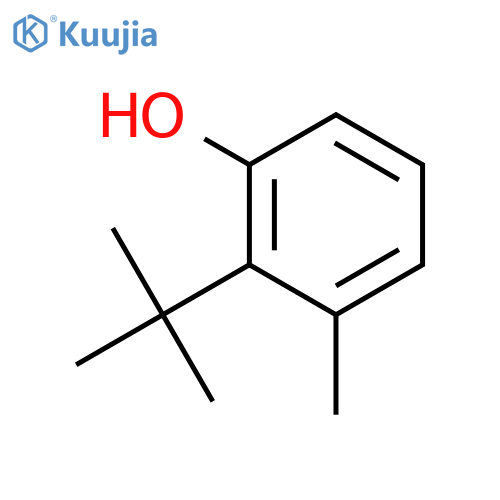 Phenol,2-(1,1-dimethylethyl)-3-methyl- structure