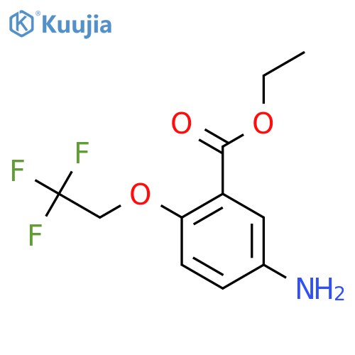 ethyl 5-amino-2-(2,2,2-trifluoroethoxy)benzoate structure