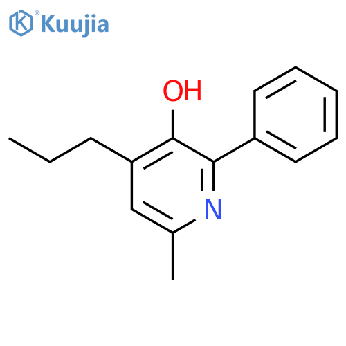 3-Pyridinol, 6-methyl-2-phenyl-4-propyl- structure