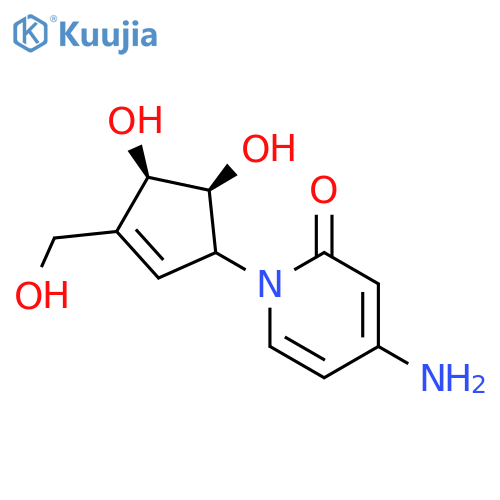 2(1H)-Pyridinone,4-amino-1-[4,5-dihydroxy-3-(hydroxymethyl)-2-cyclopenten-1-yl]-, [1R-(1a,4b,5b)]- (9CI) structure