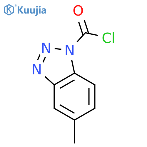 1H-Benzotriazole-1-carbonylchloride, 5-methyl- structure