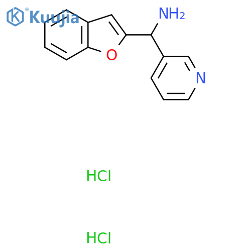 Benzofuran-2-yl(pyridin-3-yl)methanamine Bis Hydrochloride structure