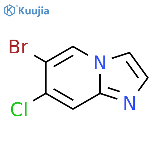 6-Bromo-7-chloroimidazo1,2-Apyridine structure