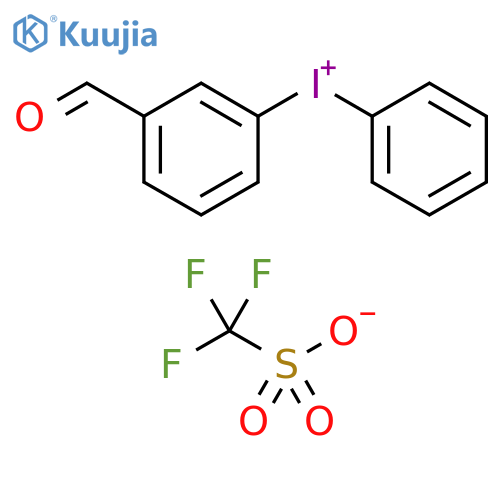 Iodonium, (3-formylphenyl)phenyl-, 1,1,1-trifluoromethanesulfonate (1:1) structure