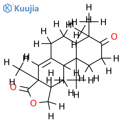 (ent-12beta)-12-Hydroxymethyl-3-oxo-16-nor-8(14)-pimarene-15,21-carbolactone structure