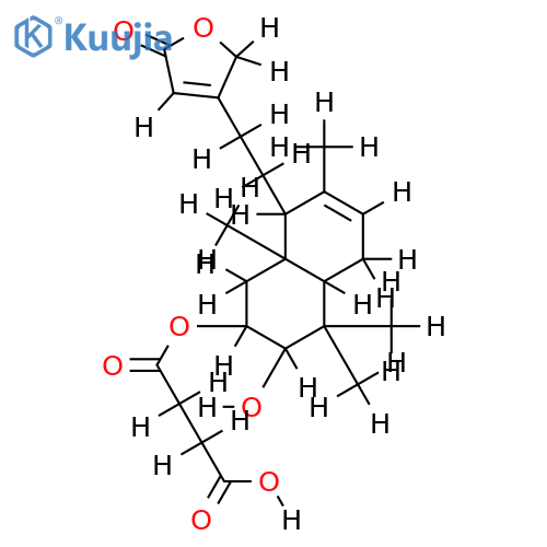3alpha-hydroxy-2alpha-succinyloxy-labda-3,13-dien-15,16-olide structure