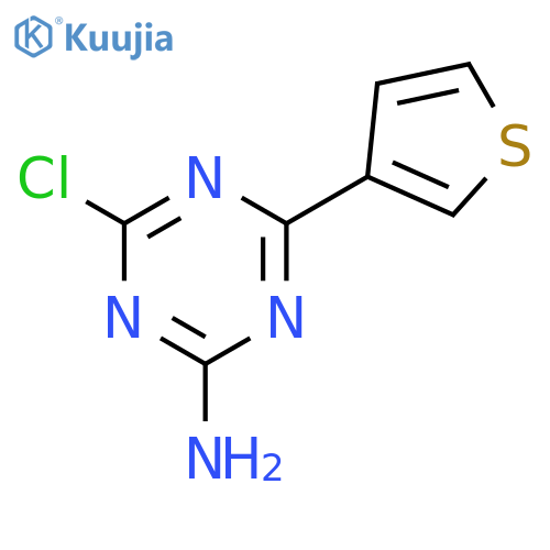 2-Amino-4-chloro-6-(3-thienyl)-1,3,5-triazine structure