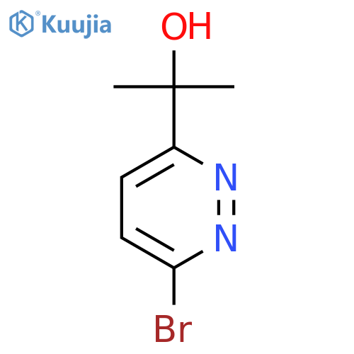 2-(6-Bromopyridazin-3-yl)propan-2-ol structure