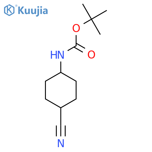 tert-butyl N-(4-cyanocyclohexyl)carbamate structure