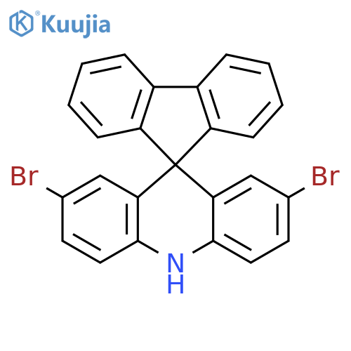 2,7-dibromo-10H-spiro[acridine-9,9'-fluorene structure