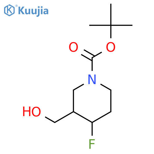 tert-Butyl 4-fluoro-3-(hydroxymethyl)piperidine-1-carboxylate structure