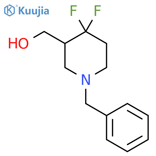 (1-Benzyl-4,4-difluoropiperidin-3-YL)methanol structure