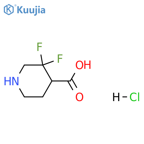 3,3-difluoropiperidine-4-carboxylic acid structure