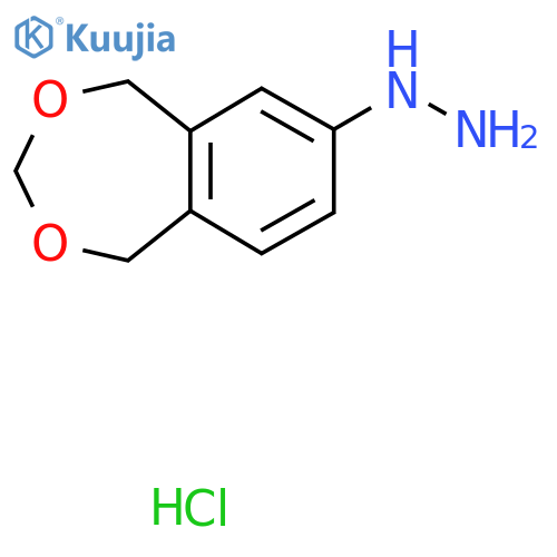 1,5-Dihydro-2,4-benzodioxepin-7-ylhydrazine hydrochloride structure