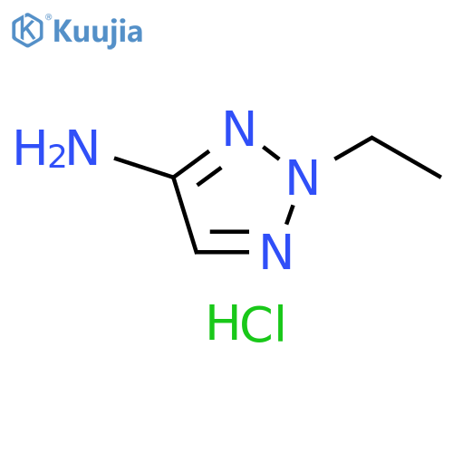 2-ethyl-2H-1,2,3-triazol-4-amine hydrochloride structure
