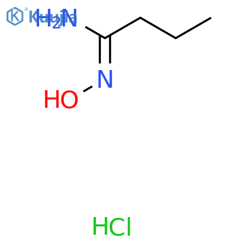 (1Z)-N'-Hydroxybutanimidamide hydrochloride structure
